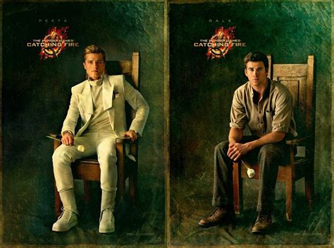 Hunger Games Catching Fire Reveals Portraits Of Peeta And Gale