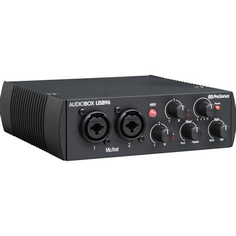 Presonus AudioBox USB 96 Audio Interface (25th Anniversary Black ...
