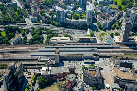 Luftaufnahme Essen Hauptbahnhof Der Deutschen Bahn In Essen Im