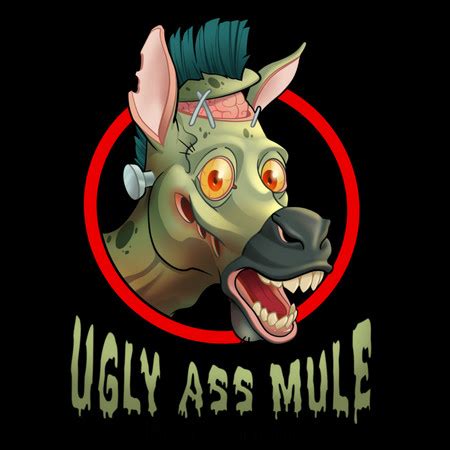 Official Ugly Ass Mule Productions Logo Sticker Ugly Ass Mule Uamp