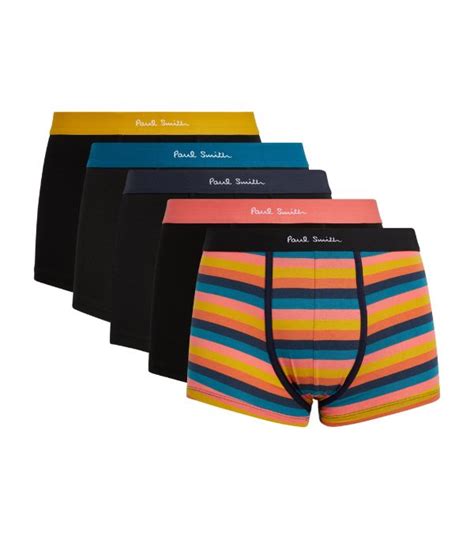 Mens Paul Smith Black Stretch Cotton Boxer Briefs Pack Of Harrods Uk