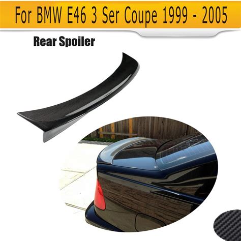 E46 Csl Style Carbon Fibre Rear Trunk Boot Lip Spoiler For Bmw E46 2door 1999 2005 Bmw Carbon