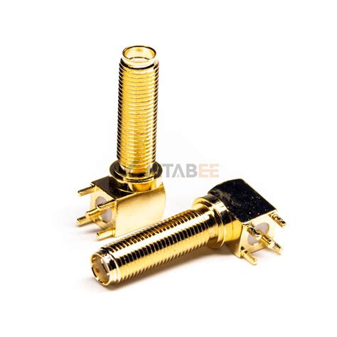 Right Angle PCB Through Hole Mount SMA Female Connector MetabeeAI