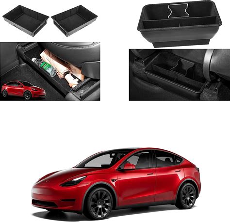 Amazon Basenor Pcs Tesla Model Y Under Seat Storage And Rear