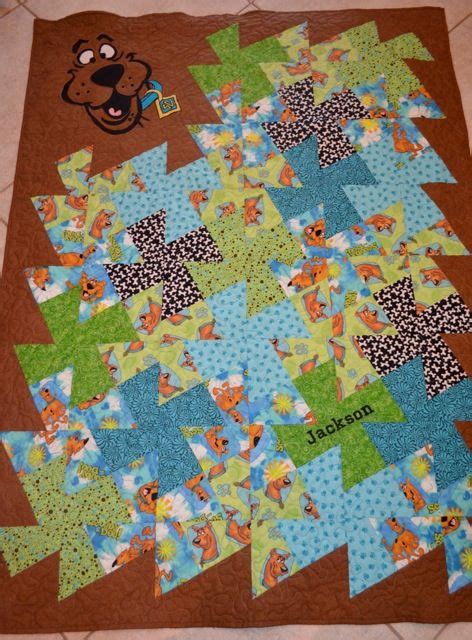 Scooby Doo Twister Ruler Quilt With Applique Made For My Grandson