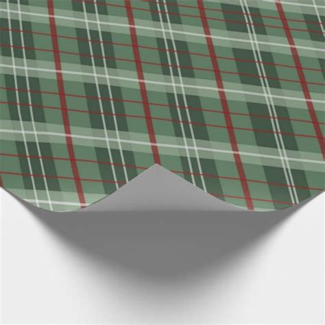 Christmas Plaid Wrapping Paper Zazzle