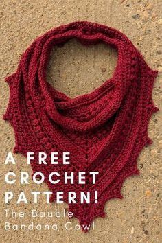 Bauble Bandana Cowl Free Crochet Pattern Artofit