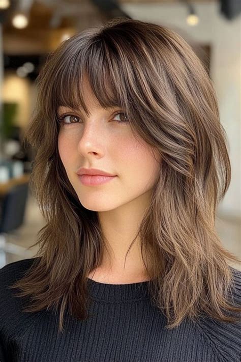 Wavy Lob Haircuts For Effortless Glamour Layered Shaggy Lob With