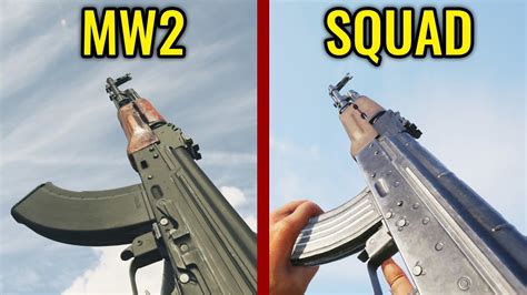 Cod Mw2 2022 Vs Squad Weapons Comparison Youtube