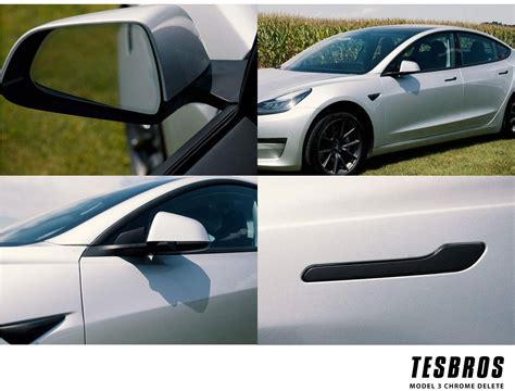 Tesla Model 3 Accessories | Chrome Delete Kit