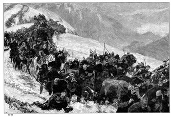 Hannibal Crossing The Alps Painting at PaintingValley.com | Explore ...