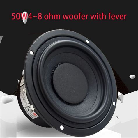 W In Hoparl R Subwoofer Ohm Orta Kademe Woofer Audiophile