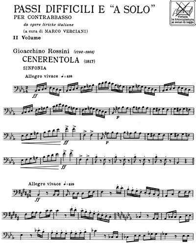 Passi Difficili E A Solo Da Opere Liriche Italiane Vol 2 Sheet Music