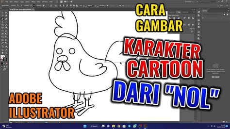 Cara Menggambar Karakter Cartoon Di Adobe Illustrator Langkah Demi