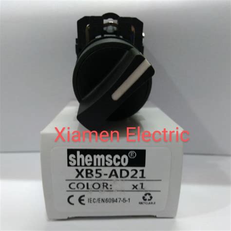 Jual Shemsco XB5 AD21 Selector Switch 22mm 2 Posisi On Off Lock Kota