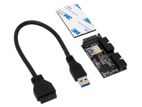 マザーボード上のusb 30ヘッダを2分配、usb 30ポート×4を増設できる分配ハブ エルミタージュ秋葉原