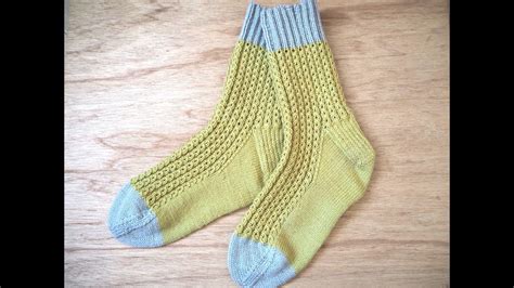 How To Knit Socks With Mock Cable Pattern Step By Step Youtube