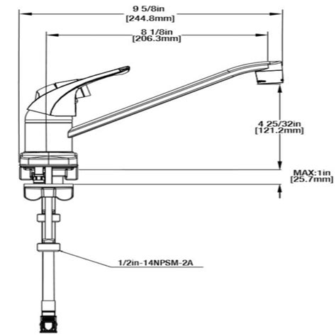 Buy Single Handle Standard Kitchen Faucet In Chrome With White Side Sprayer Online At Lowest