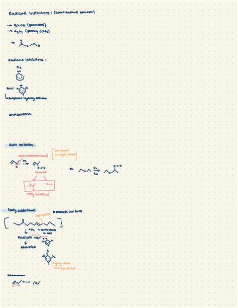 Orgo Organic Chem Notes Radical Initiators Start Radical