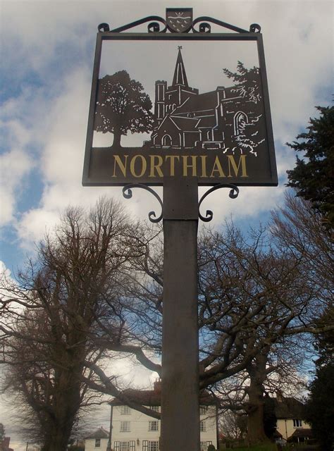 Northiam Village Sign East Sussex England By B Lowe East Sussex England Regions England