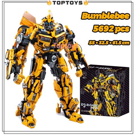 TOPTOYS Bumblebee Transformers 5692 Pcs Hulkbuster Dark Optimus