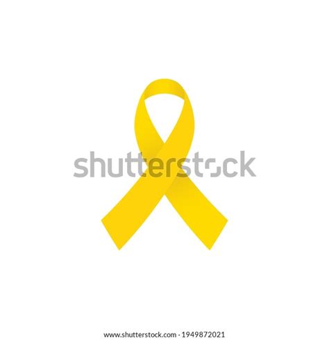 Childhood Cancer Awareness Ribbon Clipart Image Stock Vector Royalty