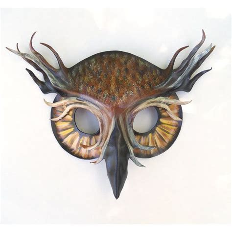 Horned Owl Leather Mask By Teonova On Etsy Owl Leather Mask