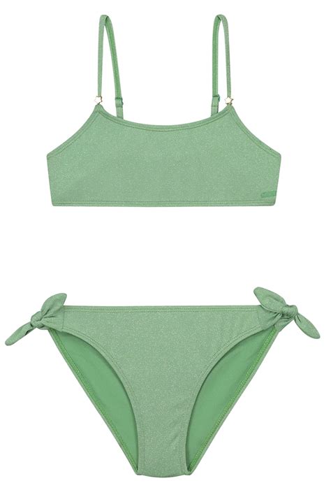 Shiwi GIRLS LIV BIKINI SET SICILIY GLITTER Groen 1 Voorwinden