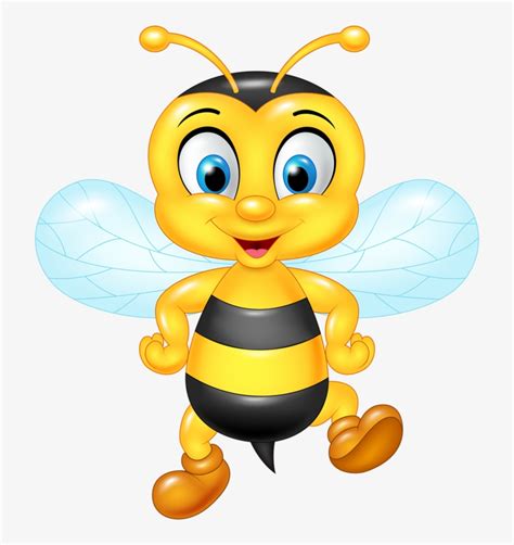 Bee Clipart Transparent Background Cartoon Bee Transparent PNG