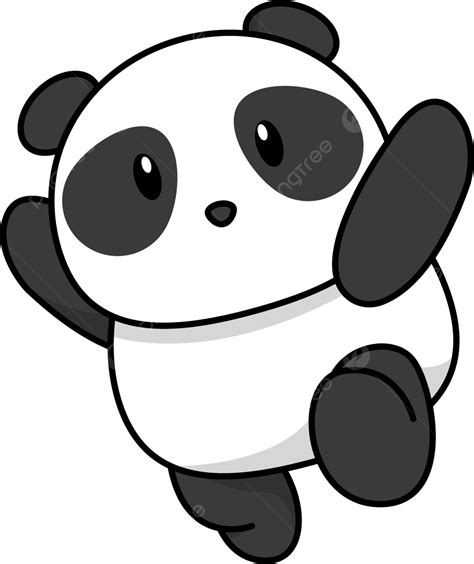 Kartun Bayi Panda Lucu Kartun Panda Bayi Png Dan Vektor Dengan