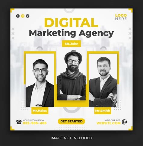 Premium Psd Digital Marketing Agency Expert And Corporate Social