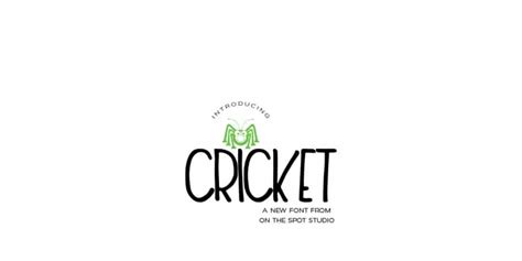 Cricket Font - UpFonts