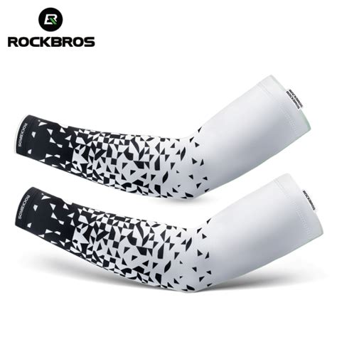 Rockbros Ice Silk Sleeves Upf Uva Two Tone Arm Sleeve Uv