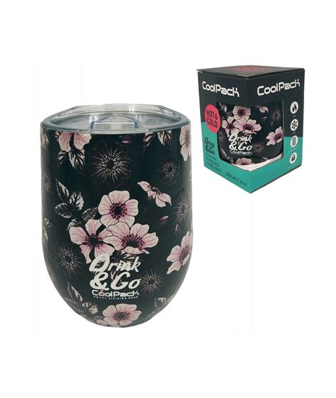 Kubek Termiczny Coolpack Helen Ml Czarny W Kwiaty