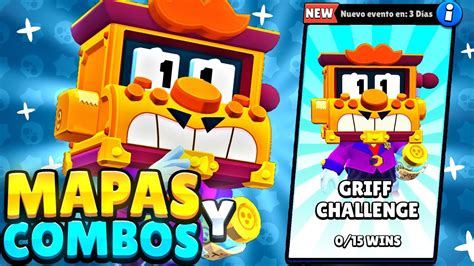 Mejores Combos Y Mapas Del Desaf O De Griff Brawl Stars Youtube