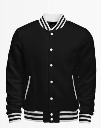 Varsity jacket in black