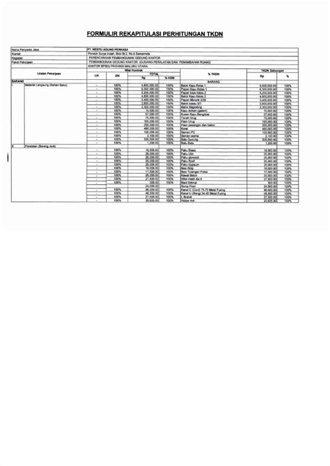 Pdf Contoh Formulir Rekapitulasi Tkdn Dokumen Tips Hot Sex Picture