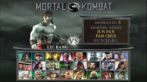 Mortal Kombat Deception Arcade 04 Liu Kang YouTube