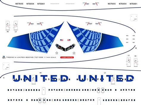 Adecs Decals Catalogue United Boeing Decalset