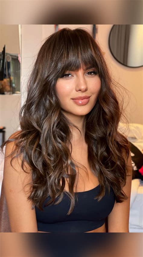 29 Wispy Bangs Long Layered Hair Nazmachelsie