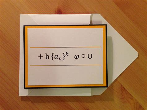 Math Thank You Card