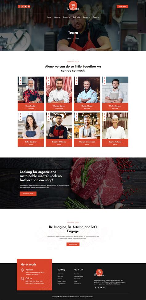 Meatlicious Meat Shop Butcher Elementor Template Kit By Moxcreative