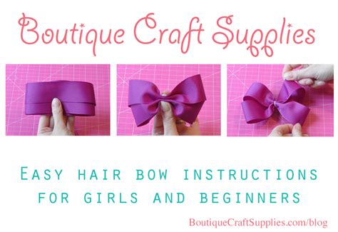 Easy hair bow instructions for girls - Boutique Craft Supplies