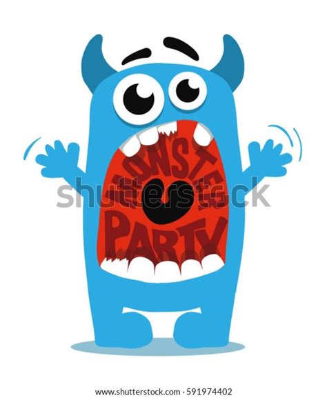 Cute Monster Stock Vector Royalty Free 591974402 Shutterstock