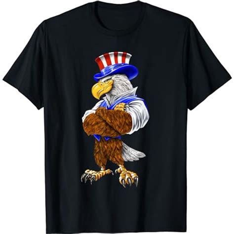 Uncle Sam American Bald Eagle Costume TShirt - Walmart.com