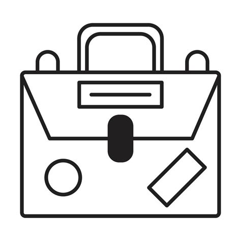 Bag Icon On White Background Vector Art At Vecteezy