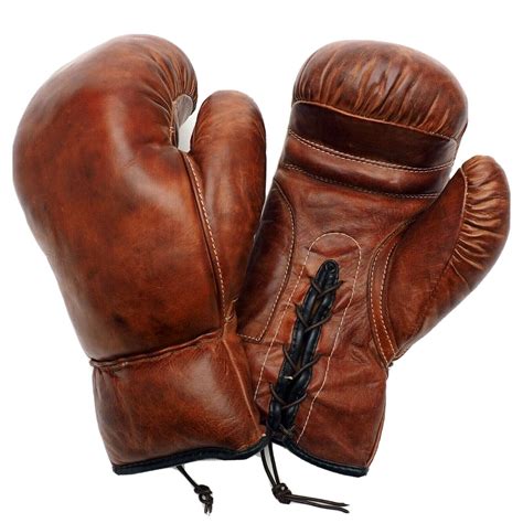 Vintage Brown Leather Boxing Gloves, Circa 1940-1950 Boxing, 55% OFF