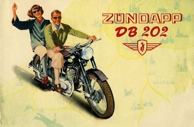 Motor lit de Zündapp DB 202 Prospekt 1951