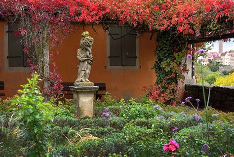 Italian Style Rothenburg Castle Garden Photograph by Jenny Rainbow - Pixels