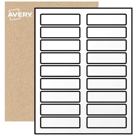 15 16 X 3 7 16 Blank Rectangle Labels Print To The Edge Avery